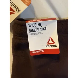 Reebok NWT Wide-Leg Fleece Pants, Chocolate Plum, Women's Plus XXXL thumbnail 8