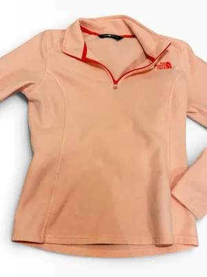 The North Face Girls' Peach Quarter-Zip Fleece Pullover thumbnail 3