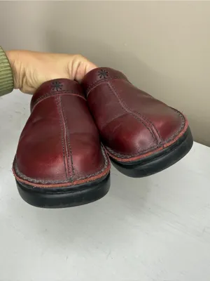 NAOT Red Leather Mules Women’s EU41 US 10-10.5 thumbnail 4