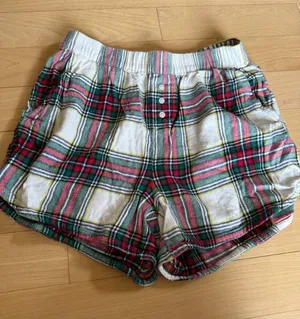 Aerie Plaid Pajama Shorts thumbnail 1