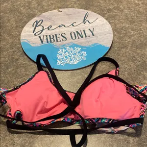 PINK Victoria's Secret Multicolor Chevron Bikini thumbnail 2