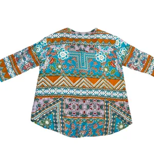 Orientique Naturally Australian Blouse Blue Size 8 thumbnail 8