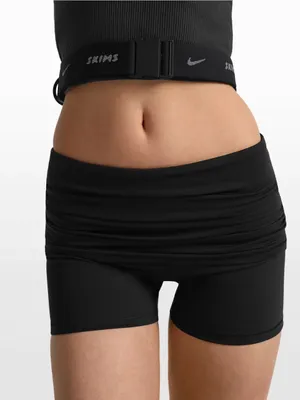 Nike SKIMS Women's Fold-Over Waistband Shorts Sz L NWT thumbnail 1