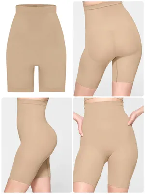 SKIMS seamless sculpt high waisted above the knee shorts thumbnail 2