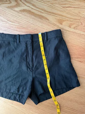 Babaton Aritzia Black Linen Blend Tailored Shorts Size 4 thumbnail 7