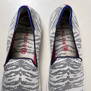 Rothy’s The Sneaker‎ Maritime Tiger Blue Ivory Retired Women’s 10.5 thumbnail 4