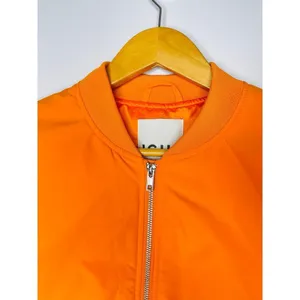 Anthropologie ICHI IHELISO JA Bomber Jacket size 38/ Medium Orange Full zip thumbnail 5