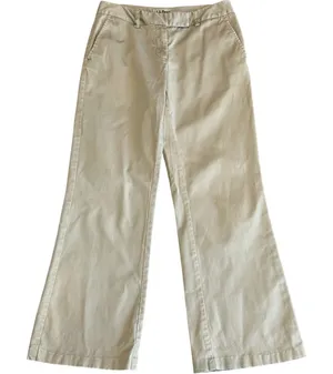 L.L.Bean Favorite Fit Chino Pants Womens 6 Beige Straight Minimalist Classiccore thumbnail 1