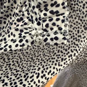Ann Taylor Medium Black Spotted Long Sleeve Keyhole Front Blouse thumbnail 6