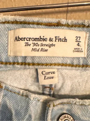 ABERCROMBIE 90s Straight Mid Rise Jeans thumbnail 3