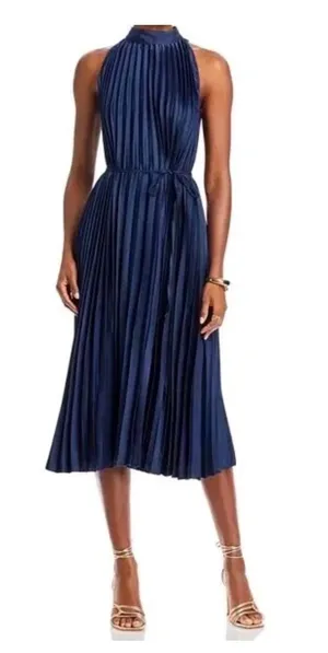 Sam Edelman Pleated Mock Neck dress thumbnail 1