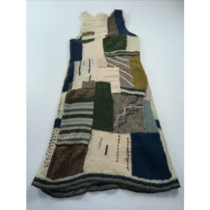 Anthropologie Sleeping on Snow Knitted Patchwork Sweater Dress XS‎ Wool Blend thumbnail 6