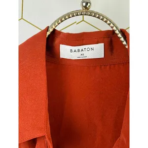 Babaton from Aritzia Relaxed Fit Rust Orange Silk Blend Blouse - Size - XS thumbnail 6