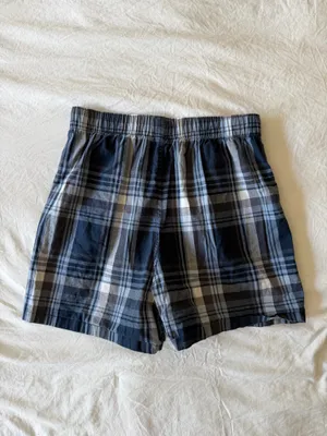 American Eagle blue plaid boxer shorts thumbnail 3