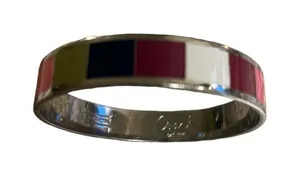 Coach Legacy stripe bangle bracelet thumbnail 1