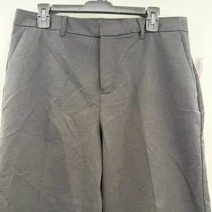 Old Navy Cropped Plus Court Pants 12 Black NWT High Rise Wide Leg thumbnail 2