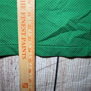 Vintage Soffe Athletic Mesh V-Neck Green Blank Jersey Womens M 70s Retro Tomboy‎ thumbnail 9