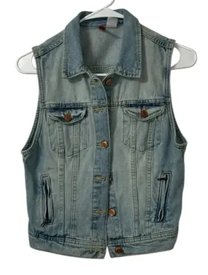 H&M Blue Jeans Denim Vest(Size 8) thumbnail 1