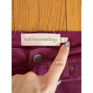 Soft Surroundings Womens Stretch Jeans 2 Tall Slim Straight thumbnail 2