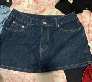Dark Denim Jean Skirt Blue thumbnail 1