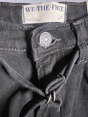 FREE PEOPLE~We The Free Sabine Slim Straight Leg Bootcut Jeans Size 24 NWT thumbnail 10