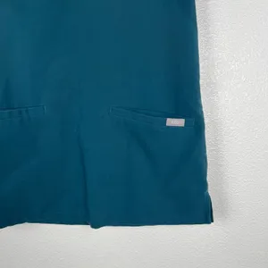 Figs Women Casma Technical Pocket Scrub Top Teal Blue XXS FW1100‎ thumbnail 3