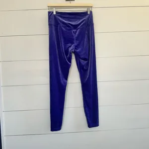 Athleta Women’s Medium Elation Purple Velvet Leggings thumbnail 2
