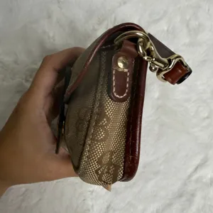 DOONEY & BOURKE Brown Signature Canvas Wristlet thumbnail 3