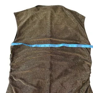 Reformation Sparkly Knit Alden Dress. Bodycon Metallic Sleeveless Party Mini XL thumbnail 5