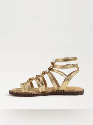 Sam Edelman Tianna Gladiator Sandal Gold Size 7.5 New Without Box thumbnail 4
