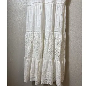 NWT Antonio Melani White Eyelet Midi Summer Dress in Size‎ 6. thumbnail 8
