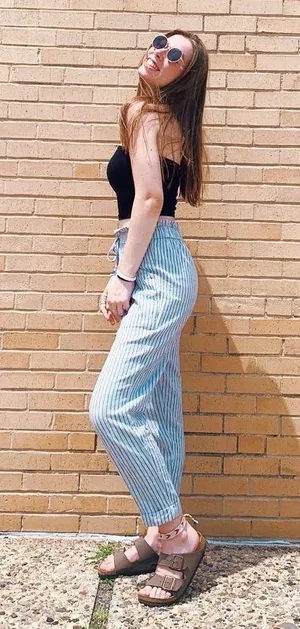 American Eagle Linen Pants thumbnail 1