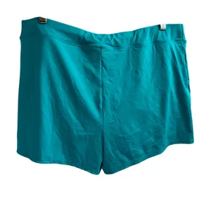 Lands End Womens Teal Blue Swim Shorts Board Shorts with Liner‎ Size 18 thumbnail 2