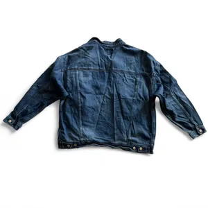 American Eagle Blue Denim Trucker Jacket Women’s Large thumbnail 4