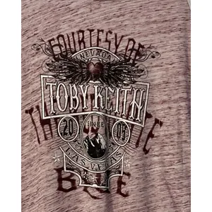 Toby Keith Shirt Womens Size S Red White Blue Lightweight Vintage 2005 Concert T thumbnail 6