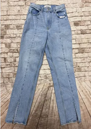 Abercrombie & Fitch Jeans 4 90s Straight Ultra High Rise Jeans Womens ‎ 27 | 4 R thumbnail 1