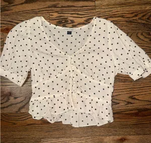 Cream polka dot blouse  thumbnail 1