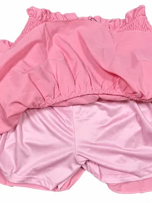 Anrilita Pink Mini Skirt size small ~ Barbie Girl Y2k Style Coquette Ruffles thumbnail 4