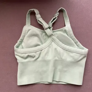 Alo Yoga Seamless Ribbed Favorite Bra Tank Spearmint XS thumbnail 9