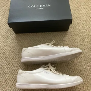 Cole Haan Vegan Leather Low-top White Fashion Sneakers Women’s Size 8 GUC thumbnail 3