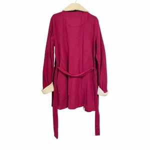 Victorias Secret VS Womens Sz L Robe Plush Fleece Pockets Tie Waist VTG Y2K thumbnail 5