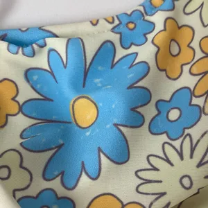 Aurelle Swim Capri Blue Floral Bikini Yellow thumbnail 13