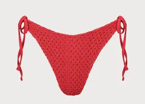 Berlook Red Crochet Halter Bikini Set Size M thumbnail 8