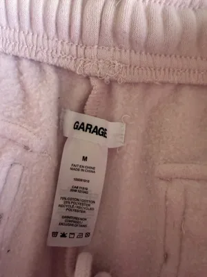 light pink garage wide leg cargo sweatpants thumbnail 3
