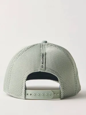 Free people movement signature soft mesh trucker hat sterling blue NWT $48 thumbnail 5