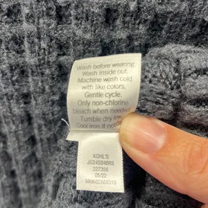 Imperfect‎ SO knit sweater fuzzy ribbed hem neck cuff casual office thumbnail 8