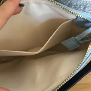 Light blue snake skin faux purse thumbnail 3