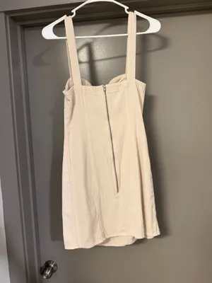 ASOS/Miss S Denim: Beige Denim Mini Dress thumbnail 2