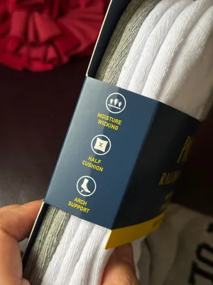 Polo by Ralph Lauren Cushioned White one size performance Athletic Socks unisex thumbnail 3