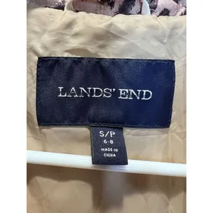 Land's End Cheeta Print Quilted Jacket Primaloft‎ Size Small thumbnail 5